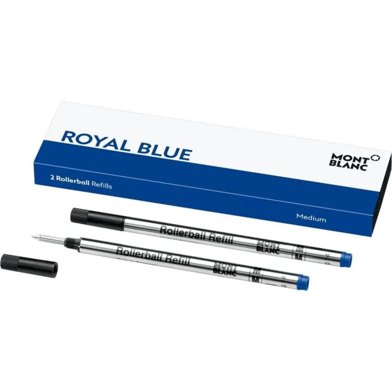 MONTBLANC 2 RECHARGES POUR ROLLERBALL (M), ROYAL BLUE
