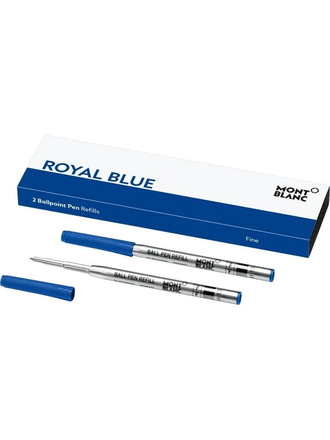 MONTBLANC 2 RECHARGES POUR STYLO BILLE (F) ROYAL BLUE MONTBLANC 2 RECHARGES POUR STYLO BILLE (F) ROYAL BLUE