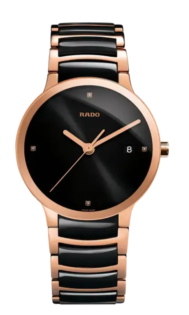 Rado MONTRE RADO CNT QTZ BK RG PVD