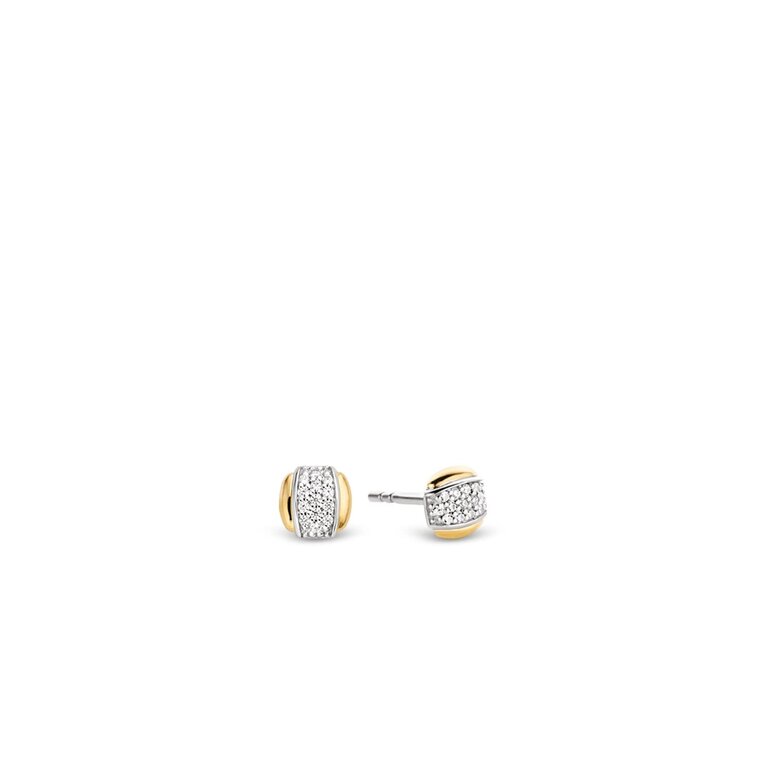 Ti Sento Milano Boucles d'oreille Or et argent CZ