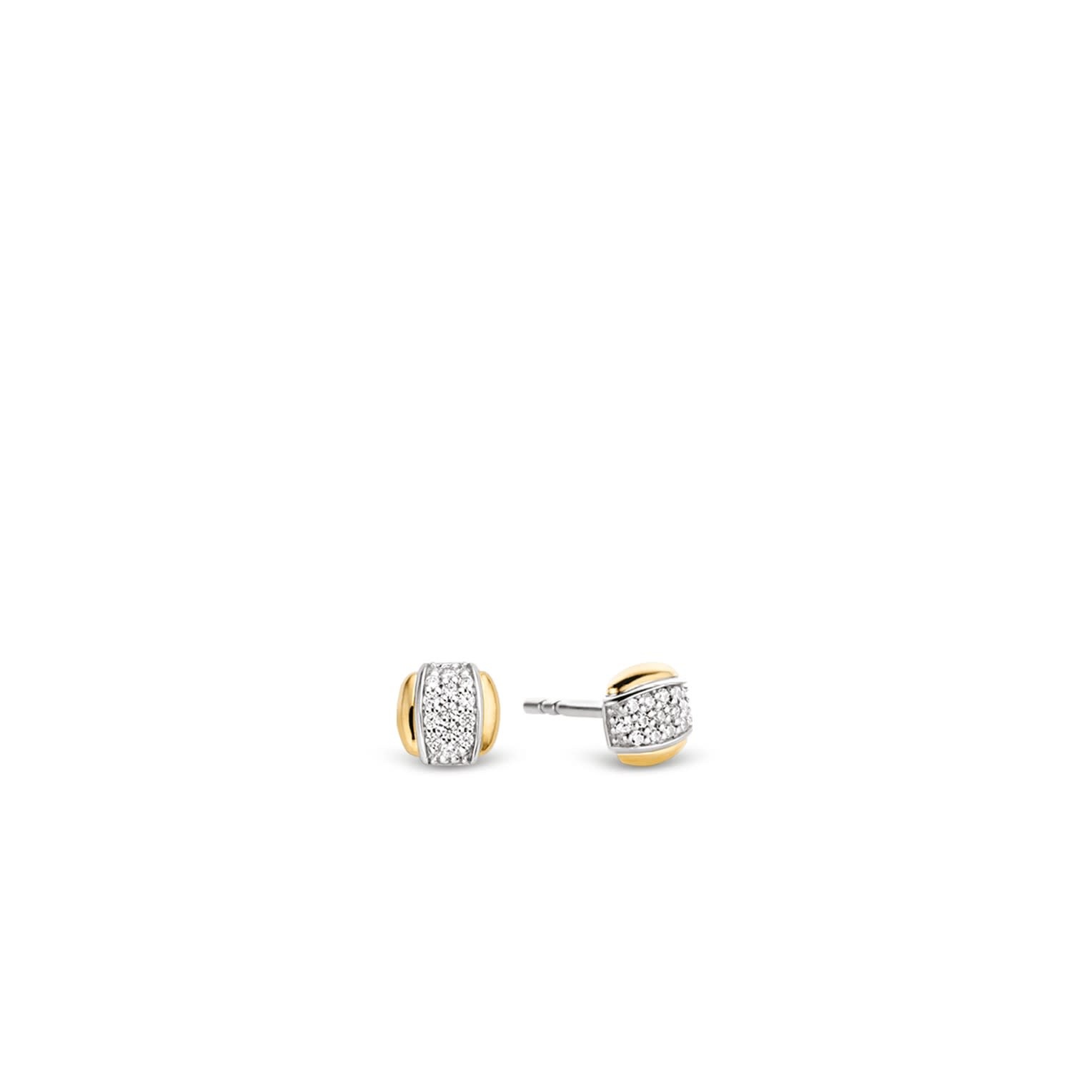 Ti Sento Milano Boucles d'oreille Or et argent CZ