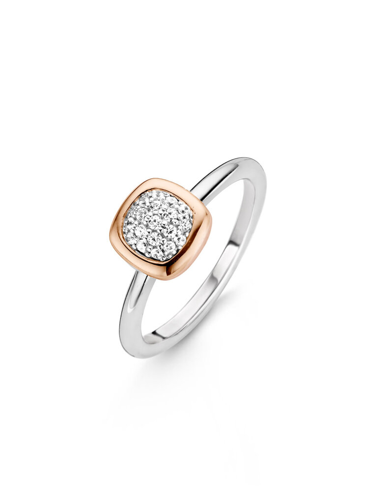 Ti Sento Milano BAGUE ARG 2 TONS CZ TI SE