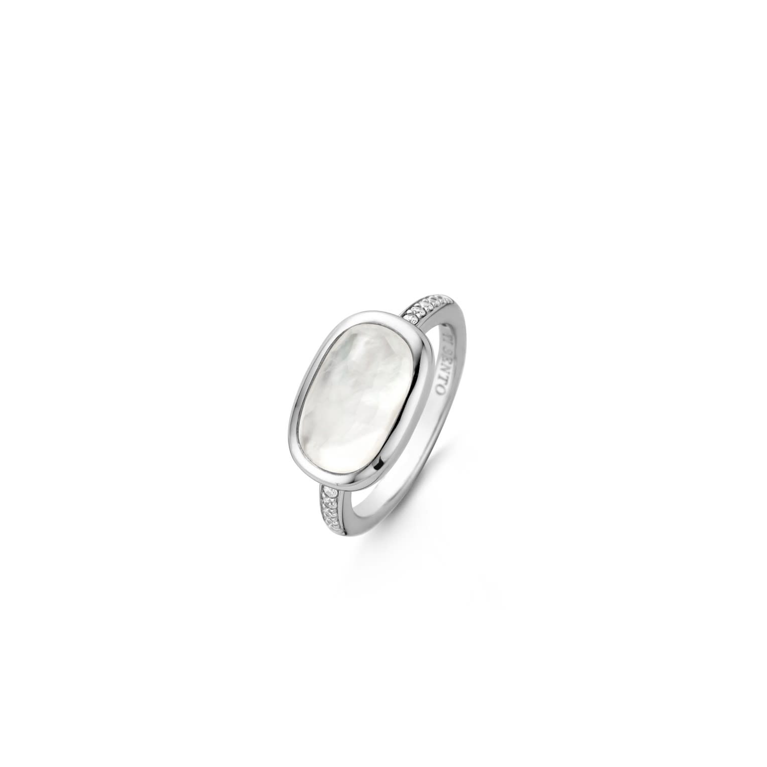 Ti Sento Milano BAGUE ARGENT NACRE TI SE