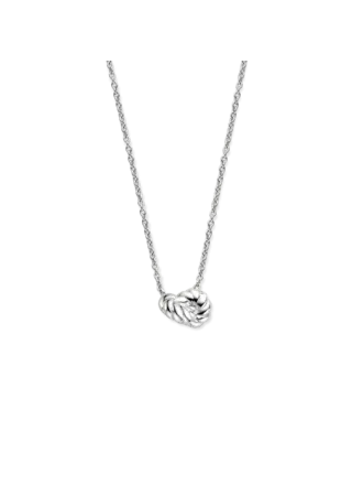Ti Sento Milano Collier en argent avec anneaux torsadés Ti Sento Milano Collier en argent avec anneaux torsadés