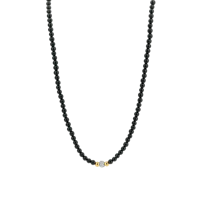 Ti Sento Milano Collier de billes noires