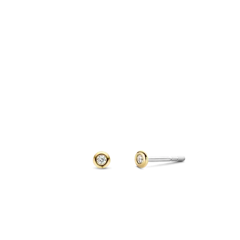 Ti Sento Milano Boucles d'oreilles CZ ARGENT OR