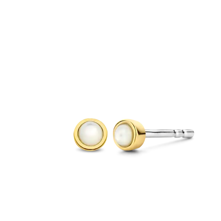Ti Sento Milano Boucles d'oreilles Billes de nacre plaqué