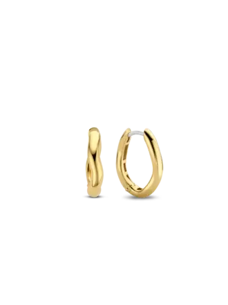 Ti Sento Milano Boucles d'oreilles ovale courbées Ti Sento Milano Boucles d'oreilles ovale courbées