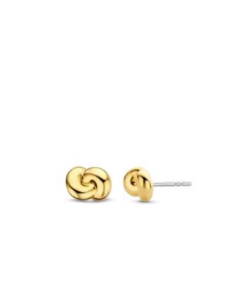 Ti Sento Milano Boucles d'oreilles en argent plaqué or