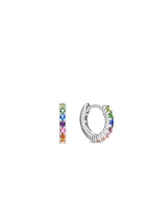 Ti Sento Milano Boucles d'oreilles Huggies Arg CZ Multi. Ti Sento Milano Boucles d'oreilles Huggies Arg CZ Multi.
