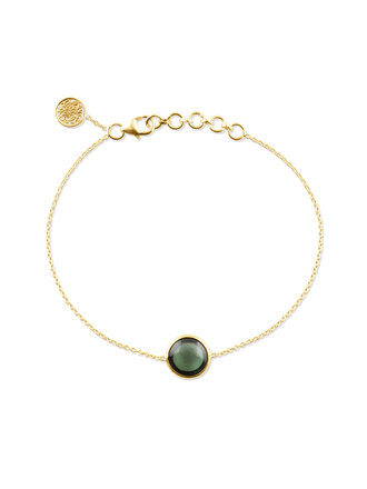 Trésor Bracelet Tourmaline Verte et Or Trésor Bracelet Tourmaline Verte et Or