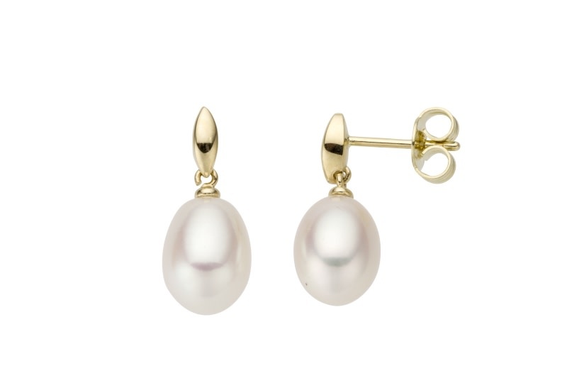 Boucles d'oreilles 14K/J PERLE EAU DOUCE