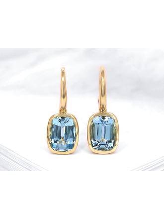 Penelope Boucles d'oreilles 18KJ Topaze Skyblue