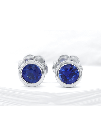 Penelope Boucles d'oreilles Saphir 18kb 2x=0.73 ct Penelope Boucles d'oreilles Saphir 18kb 2x=0.73 ct