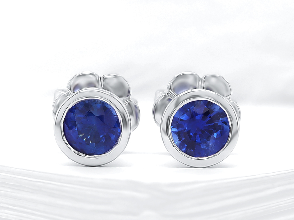 BO Saphir 18kb 2x=0.73 ct