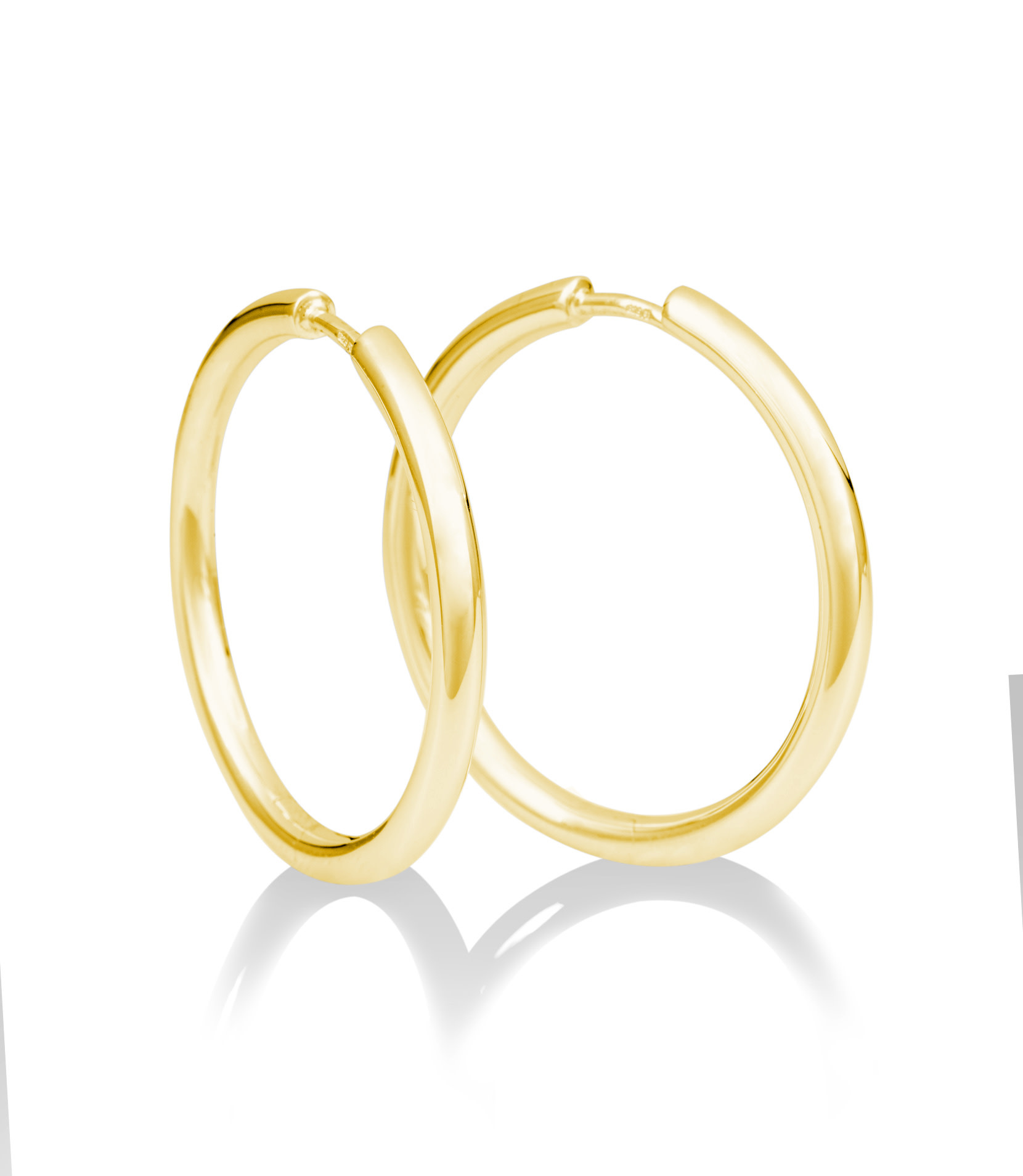 Boucles d'oreilles anneaux 18KJ