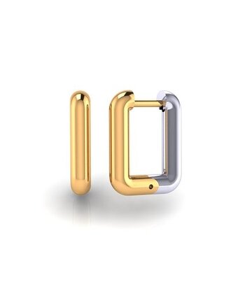 Penelope Boucles d'oreilles Huggies 14K 2 tons