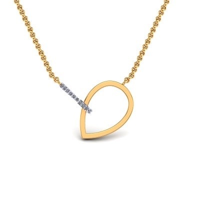 Collier 14KJ Dia 10= .04ct