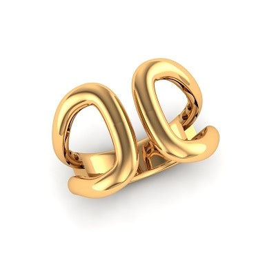 Bague 14Kj ouverte gr: 6.75