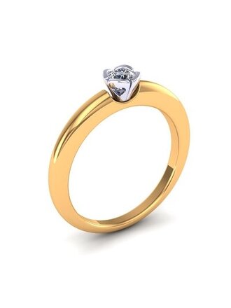 Penelope Bague 14KJ dia .15ct Si-Gh gr: 6.75 Penelope Bague 14KJ dia .15ct Si-Gh gr: 6.75