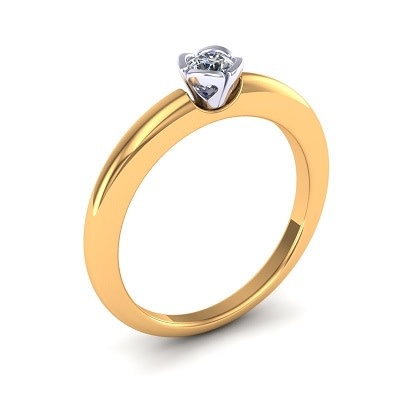 Bague 14KJ dia .15ct Si-Gh gr: 6.75