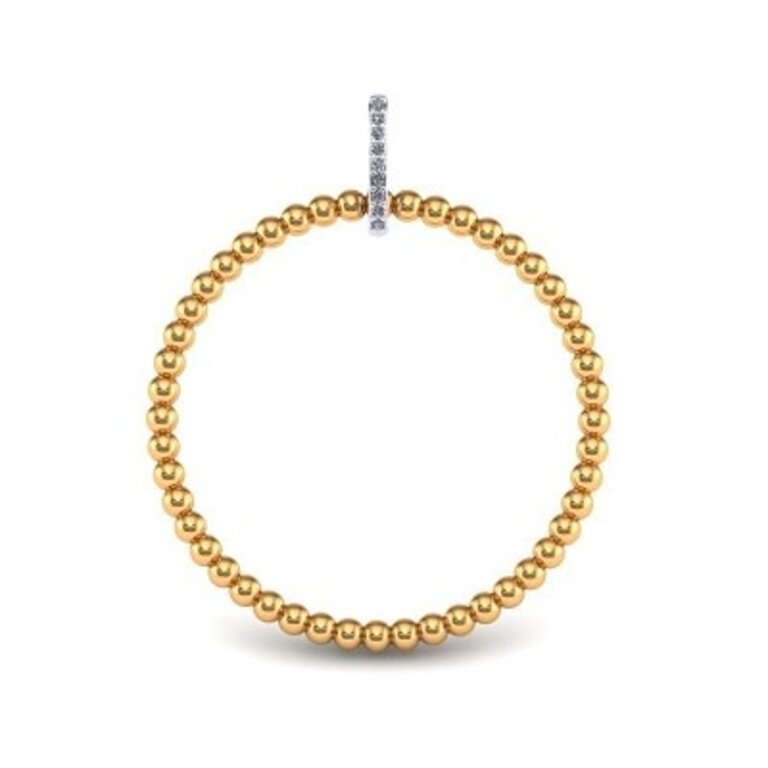 Penelope Pend 14KJ cerle dia 9=0.03ct