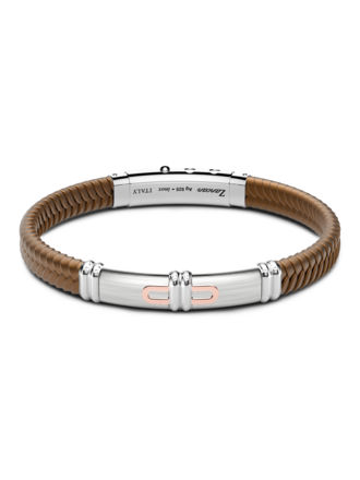 Zancan Bracelet  Arg  Caoutchou Bronze Zancan Bracelet  Arg  Caoutchou Bronze