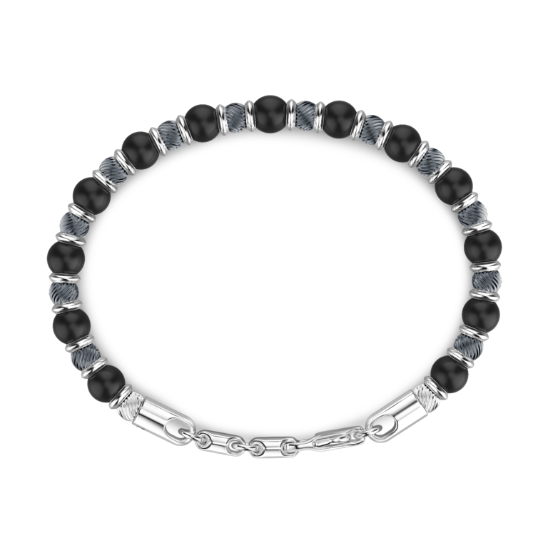 Zancan Bracelet Argent Onyx
