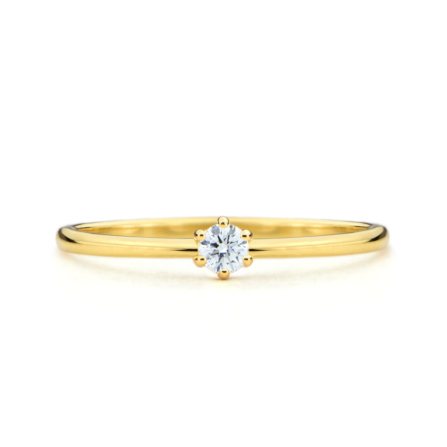 BAGUE 18KJ DIA.10CT VS-F JOSIE