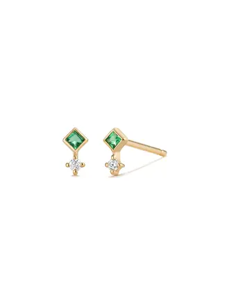 Aurelie Gi EMMIE Boucles d'oreilles Émeraude Aurelie Gi EMMIE Boucles d'oreilles Émeraude