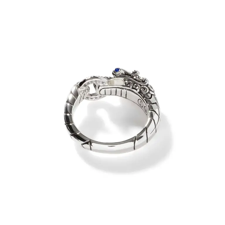 John Hardy Jonc Legends Naga en argent avec diamants