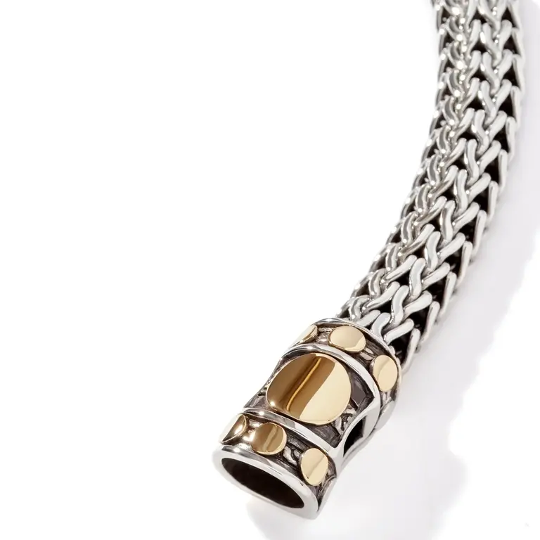 John Hardy Bracelet Classic Chain en argent et or 18k