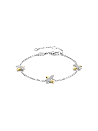 Ti Sento Milano Bracelet argent plaque or CZ Ti Sento Milano Bracelet argent plaque or CZ