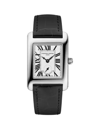 Frederique Constant Classics Carrée Small Seconds cuir noir Frederique Constant Classics Carrée Small Seconds cuir noir