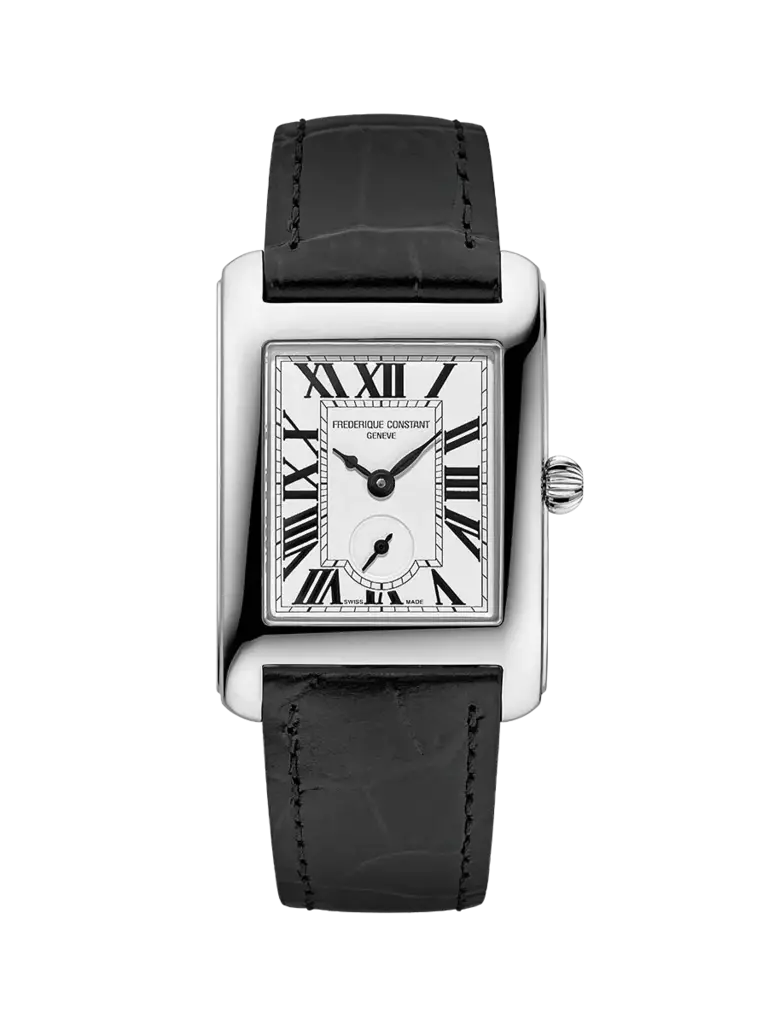 Frederique Constant Classics Carrée Small Seconds cuir noir