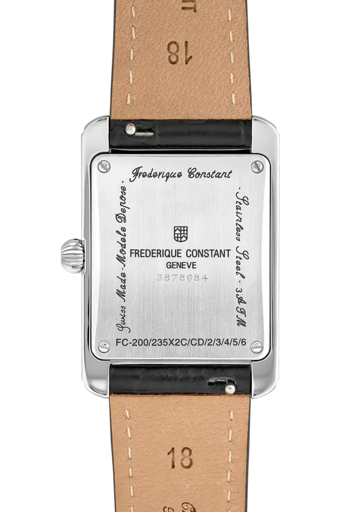 Frederique Constant Classics Carrée Small Seconds cuir noir