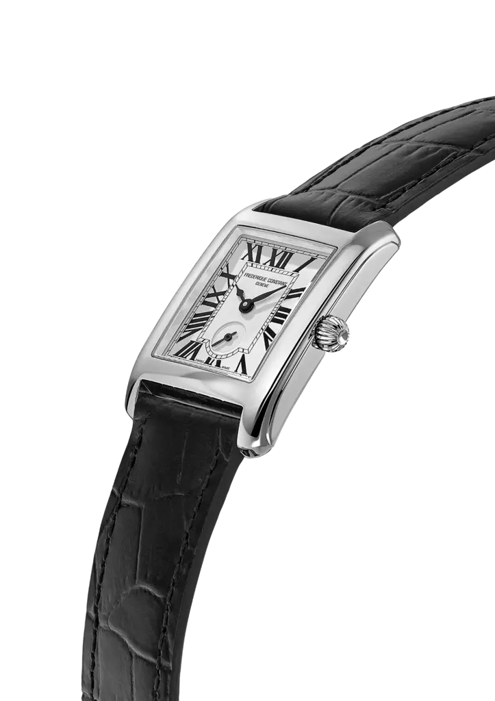 Frederique Constant Classics Carrée Small Seconds cuir noir