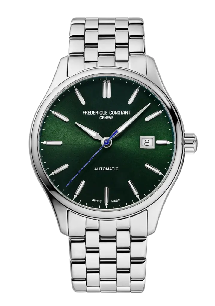 Frederique Constant Classics Indexe Auto Acier fond vert