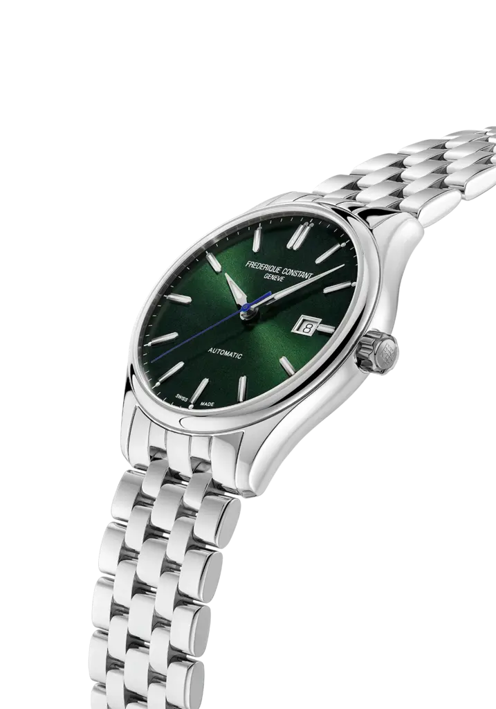Frederique Constant Classics Indexe Auto Acier fond vert