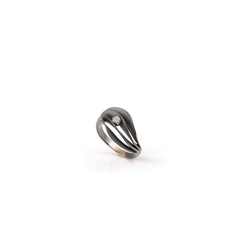Bag 18K Noir dia.08ct Vella Star 7
