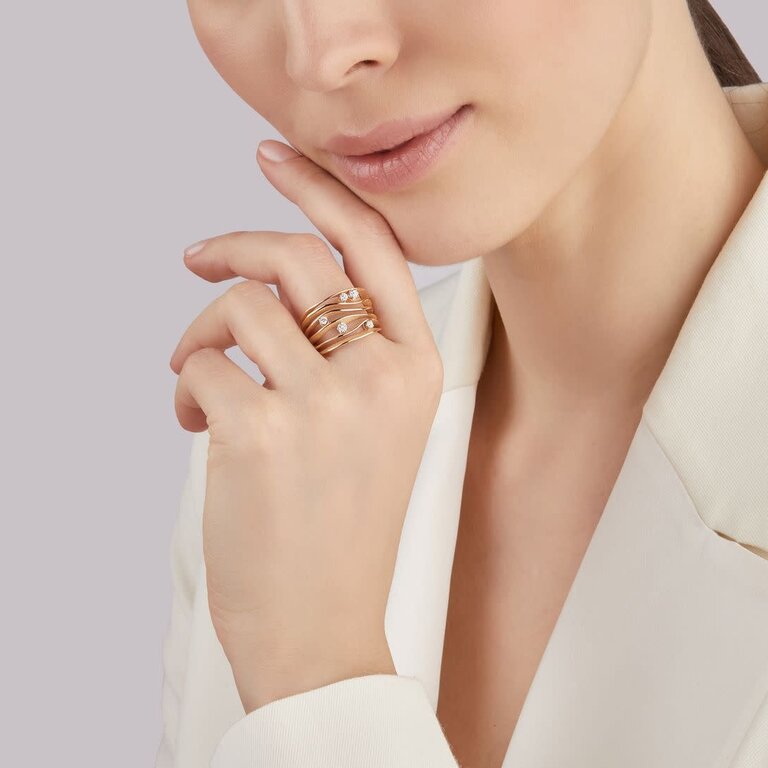 Cammilli Firenze Bag 18KN  dia 5=.28ct gr 7.5