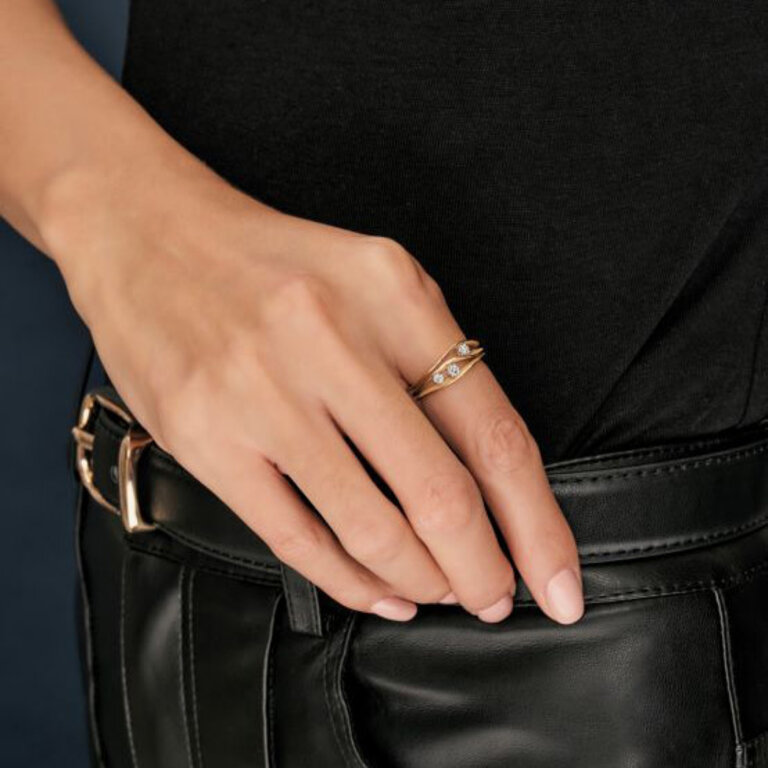 Cammilli Firenze Bag 18KB Dune dia 3=0.19ct gr 8