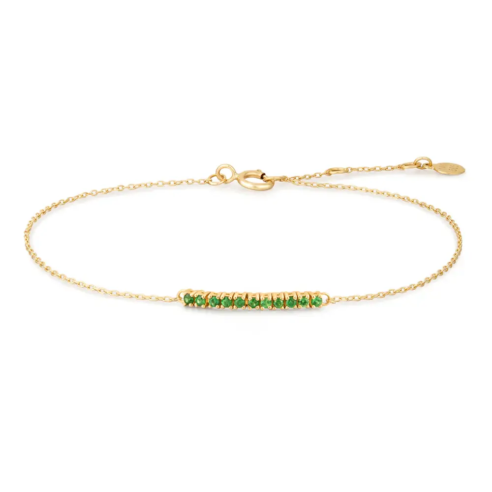 GLIMMER Bracelet 14KJ Tsavorite