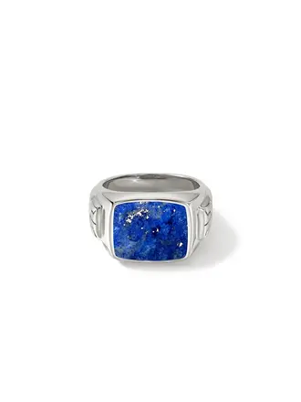 John Hardy Chevaliere Argent Lapis Lazuli John Hardy Chevaliere Argent Lapis Lazuli