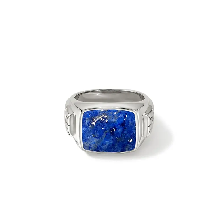 John Hardy Chevaliere Argent Lapis Lazuli
