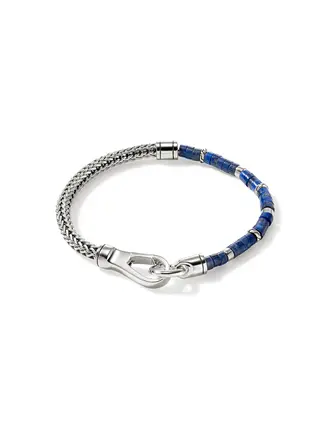 John Hardy Brac Heishi Argent Lapis John Hardy Brac Heishi Argent Lapis