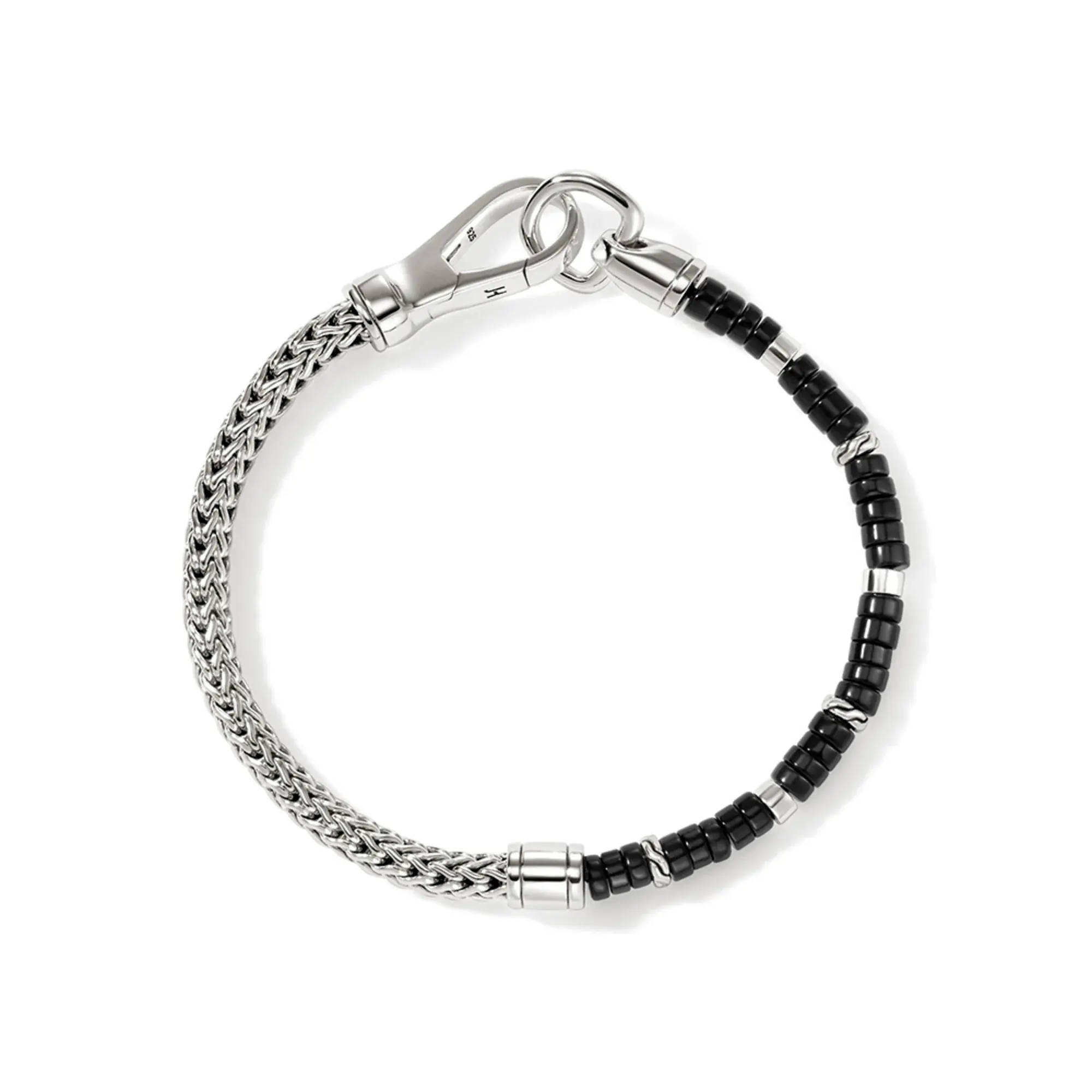 Heishi Brac arg onyx