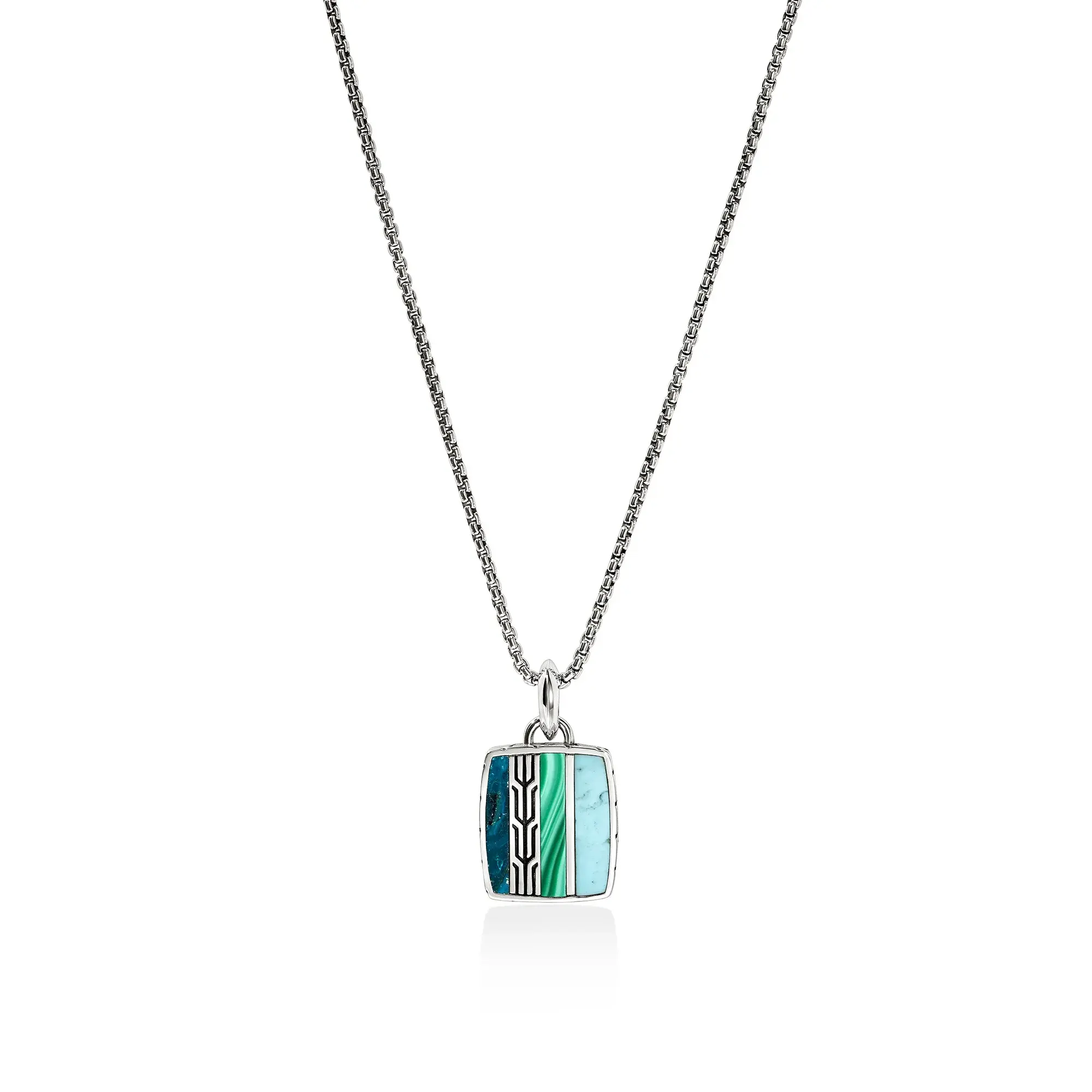 Collier Turquoise Malachite Chrysocolla