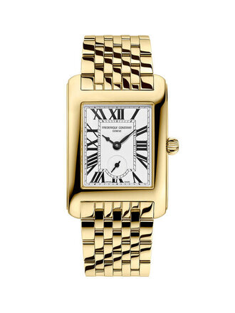 Frederique Constant Montre FC rectangle doré romain Frederique Constant Montre FC rectangle doré romain