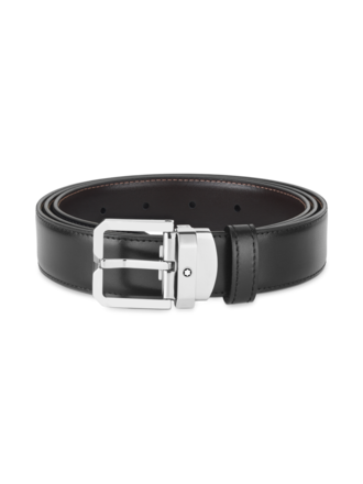 MONTBLANC Ceinture carrée réversible N-B 30mm MONTBLANC Ceinture carrée réversible N-B 30mm